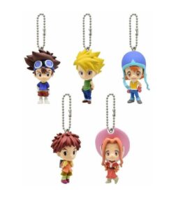 Digimon Adventure Memorial Swing All 5 Set Complete DigiDestined KeyChain