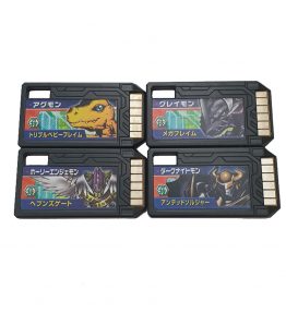 Digimon DigiMemory Set of 4 Agumon DarkKnightmon Greymon