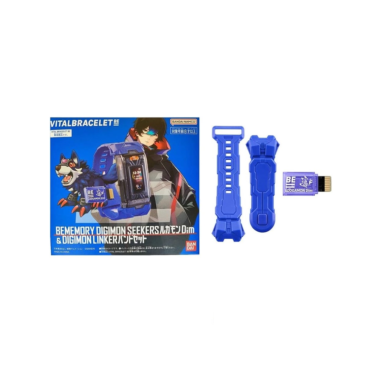 Vital Bracelet BE BEMEMORY Digimon Seekers Loogamon Dim Card & Digimon LINKER Band
